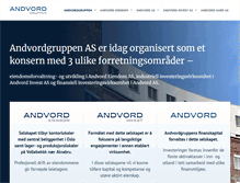 Tablet Screenshot of andvordgruppen.no